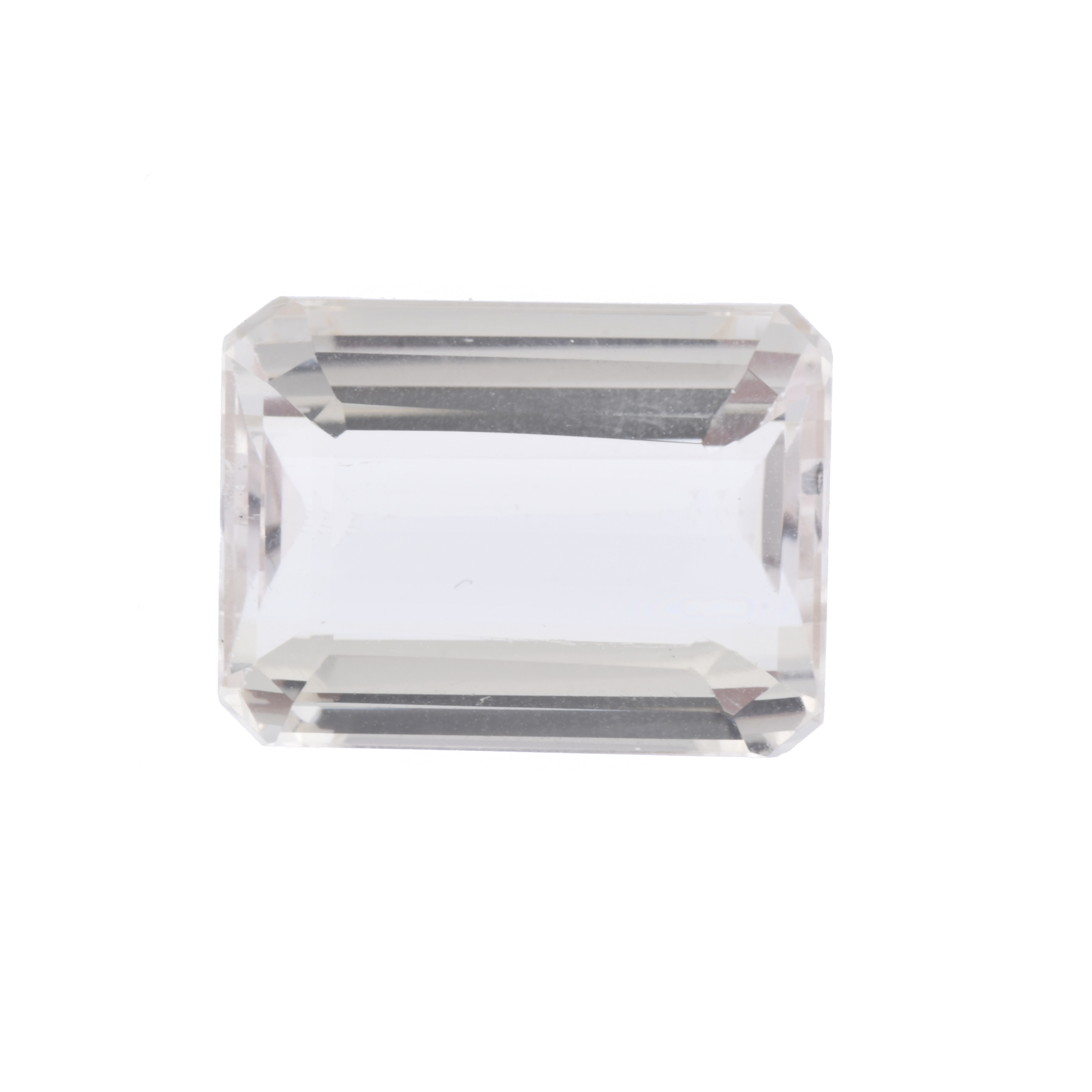 Unmounted emerald cut spodumene, 14.55 ct.