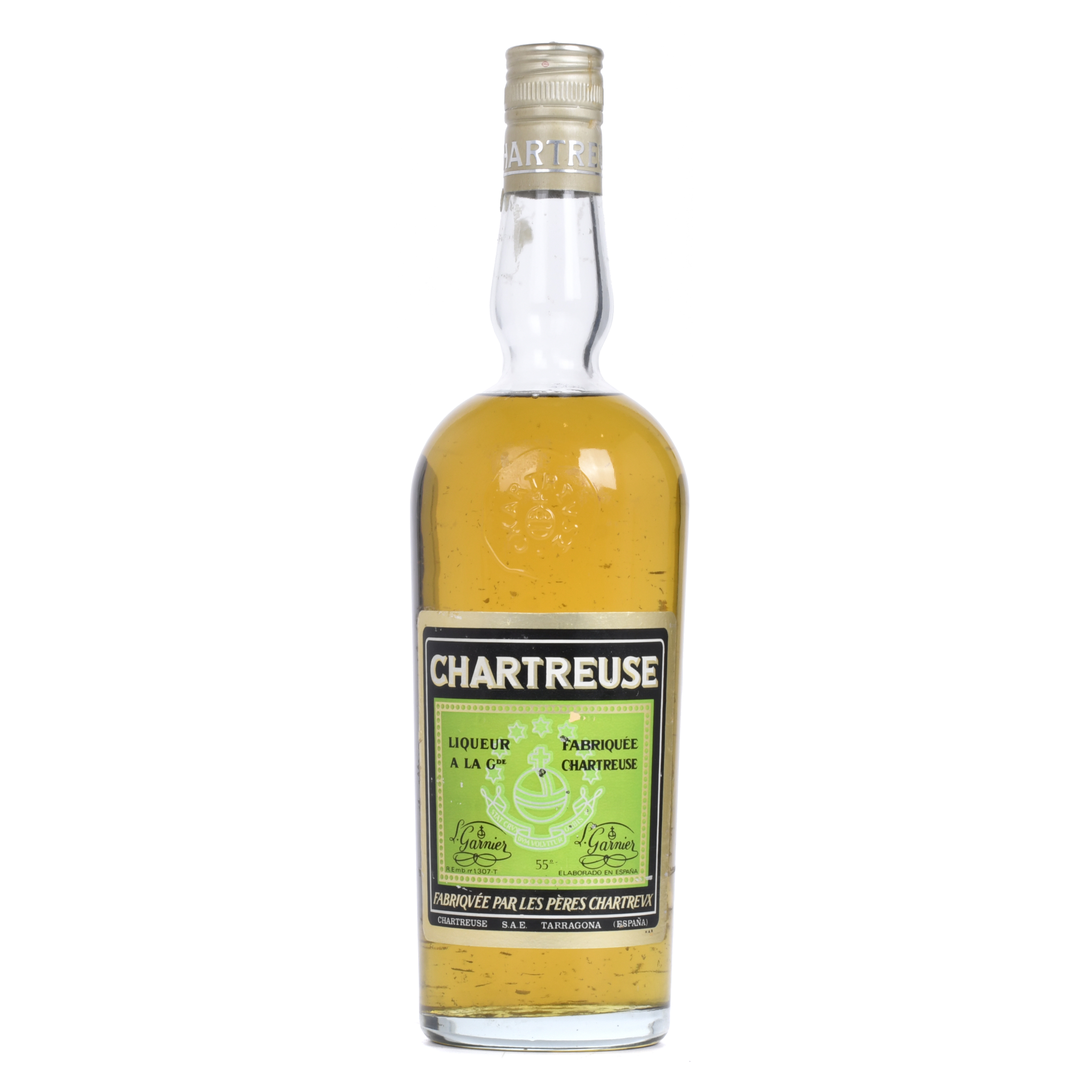 CHARTREUSE. Collector&#39;s bottle, green liquor, circa 1970 - 