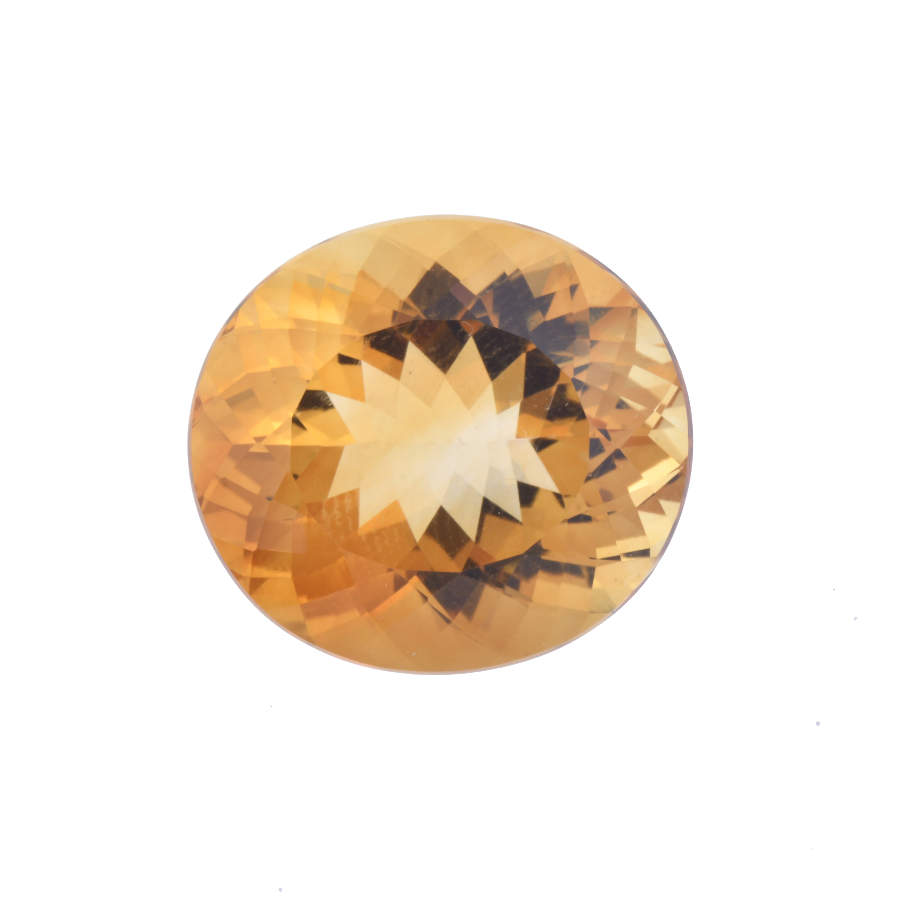 Unmounted citrine quartz.