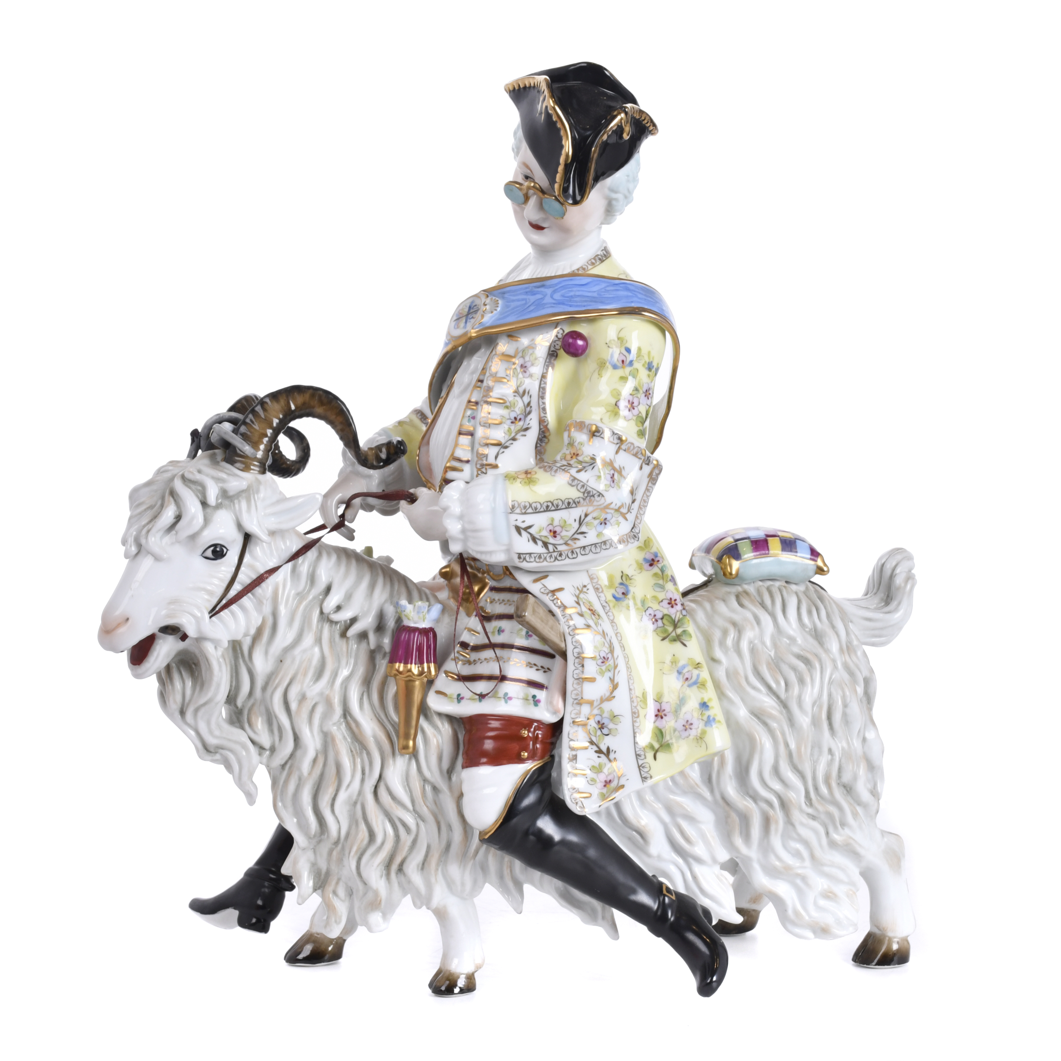 KARL RICHARD KLEMM. ‘Tailor riding a goat’, 20th century.