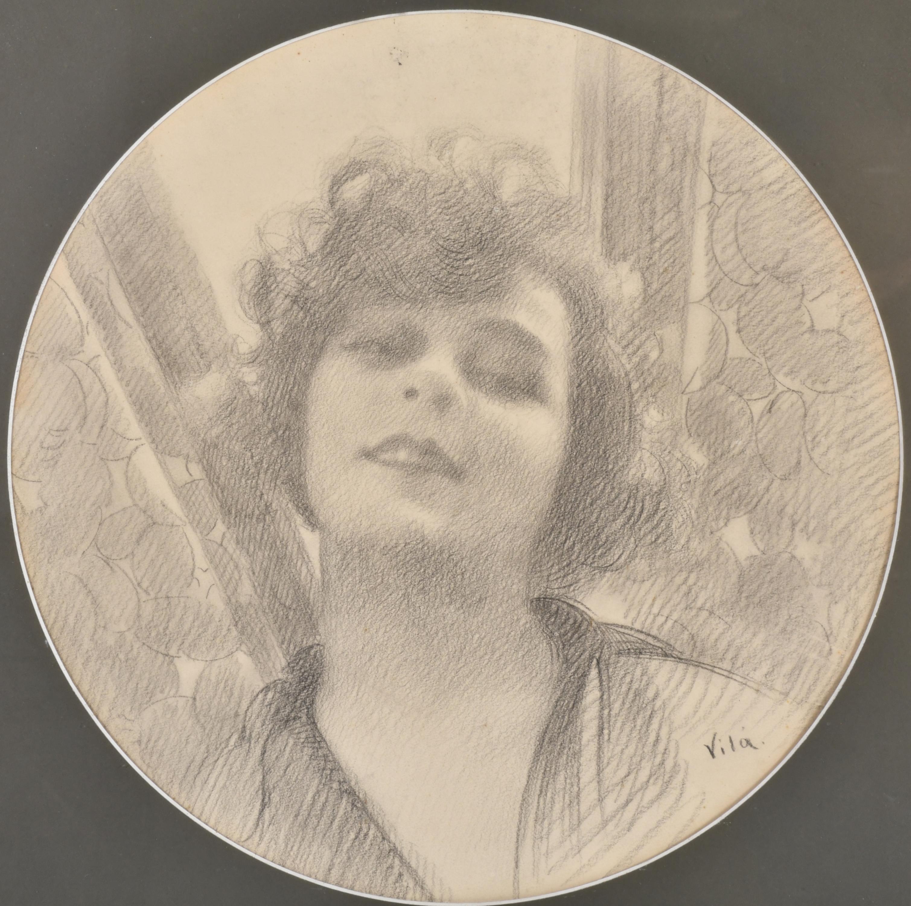 EMILI VILÀ GORGOLL (1887-1967). "Retrato femenino".