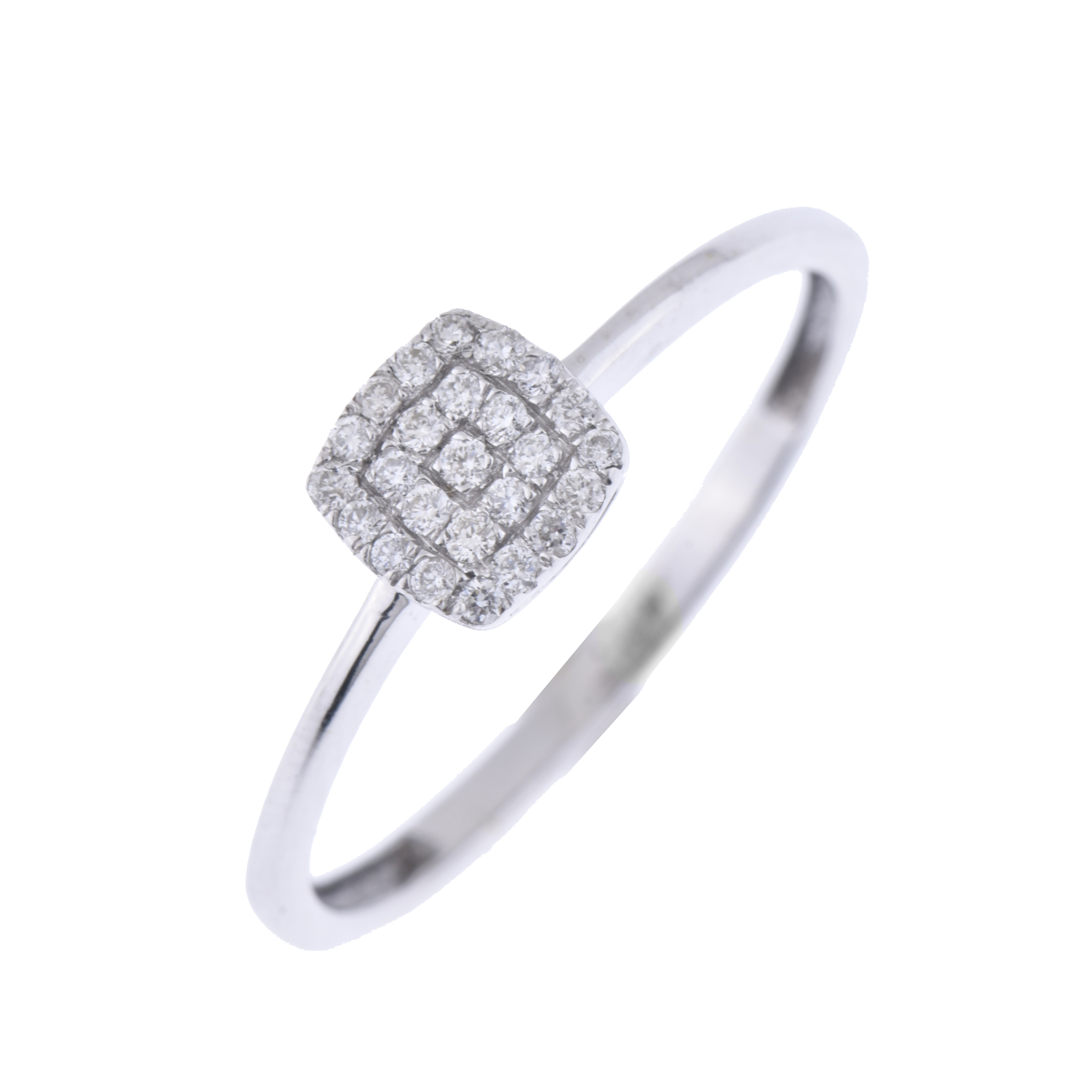 Ring with diamonds pavé.