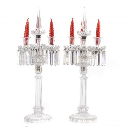 PAREJA DE CANDELABROS , MEDIADOS SIGLO XX