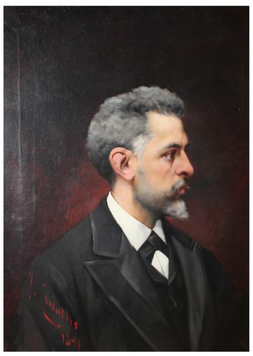 JOSEP CUSACHS I CUSACHS (1851-1908)Retrato de Lluís Granes Arrufi.