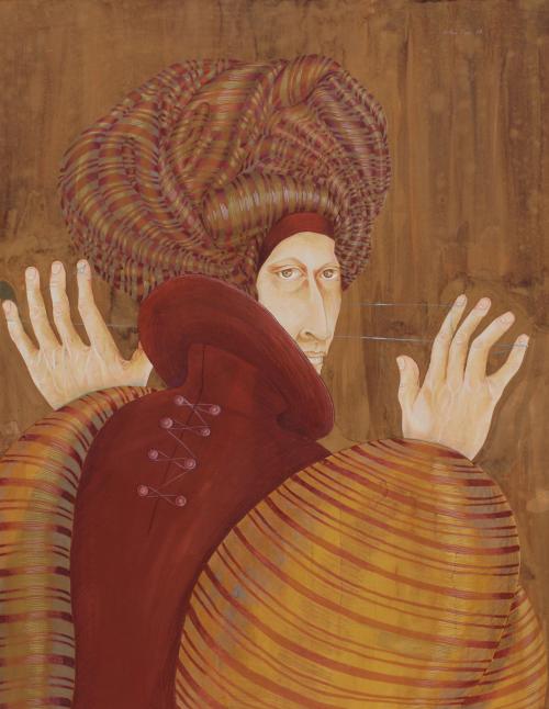 LUIS COHEN FUSÉ (1944). "CABALLERO CON TURBANTE", 1976.