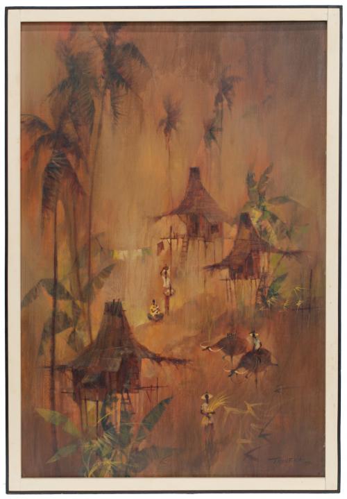 ROMEO TABUENA (1921-2015) "Paisaje filipino". 