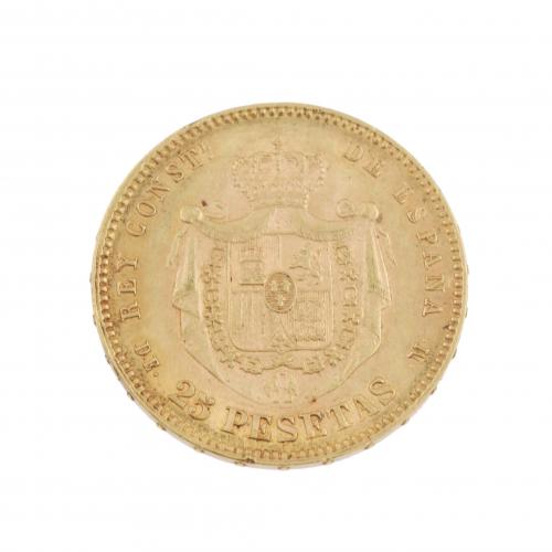 MONEDA DE ALFONSO XII, 1878.