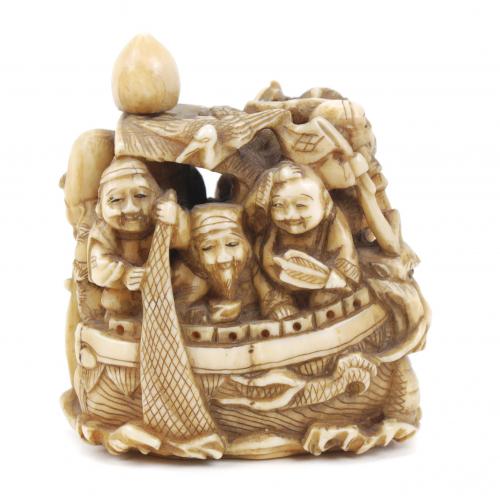 ESCUELA JAPONESA. PERÍODO MEIJI, FIN. SIGLO XIX. Netsuke.