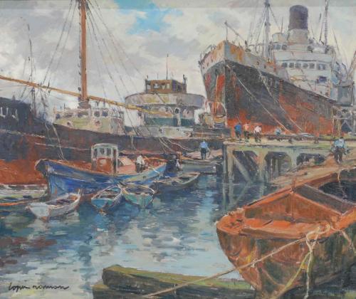 RAMÓN LÓPEZ MUÑOZ (1905-1985). "Axpe- Bilbao".