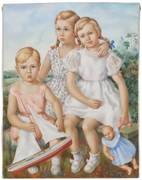 ARTUR CARBONELL (1906 - 1973). "Niñas".