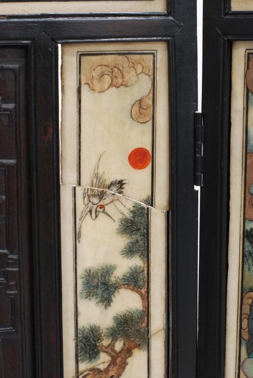 CHINESE SCREEN IN 6 PARTS, 19TH CENTURY