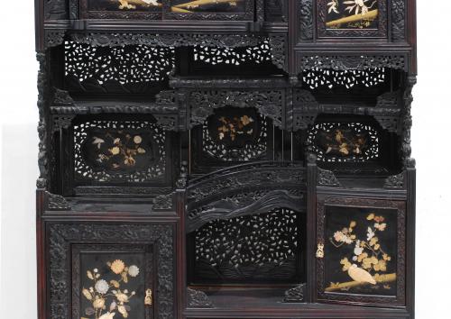 JAPANESE CABINET, MEIJI PERIOD, END OF 19TH CENTURY