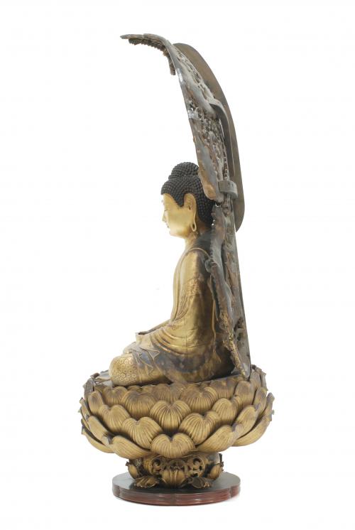 GRAND AND IMPORTANT JAPANESE BUDDHA, END OF 19TH CENTURY, B