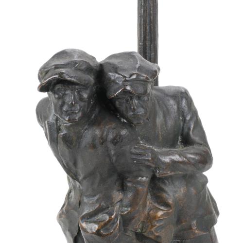 DÉCIMO PASSANI (1884-1852). "PAREJA DE HOMBRES CON FAROLA"