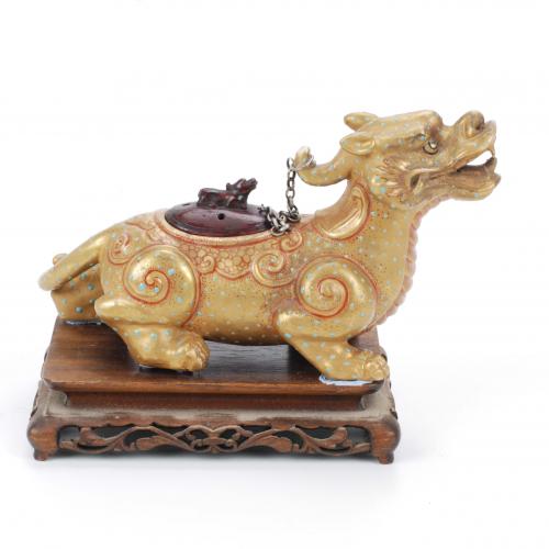 CHINESE INCENSE BURNER IN FORM OF CHIMERA, 19TH - 20TH CENT