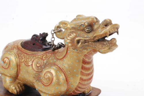 CHINESE INCENSE BURNER IN FORM OF CHIMERA, 19TH - 20TH CENT