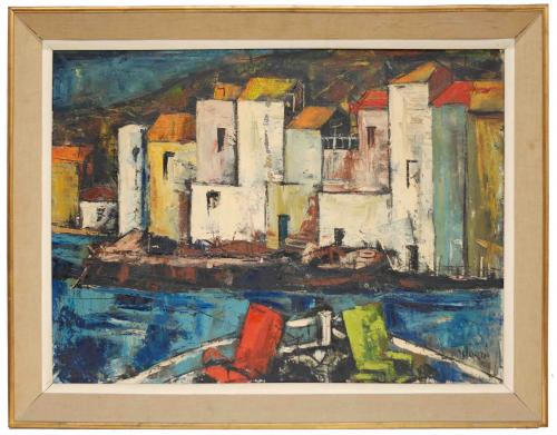 JORDI MERCADÉ FARRÉS (1923-2005). "CADAQUÉS".