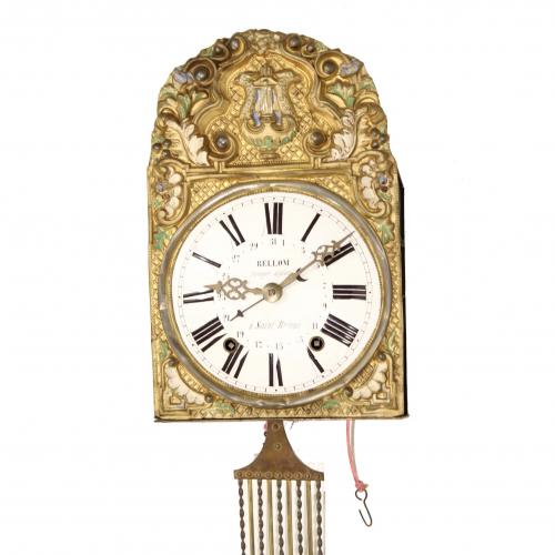 MOREZ WALL CLOCK, LATE 19TH CENTURY, EARLY 20TH CENTURY. 