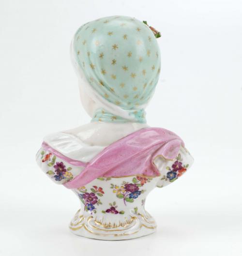 MEISSEN. "BUSTO DE LA PRINCESA MARIE ZEPHIRINE DE BORBÓN",