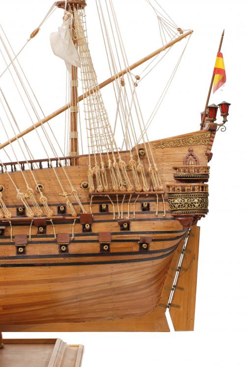 SCALE MODEL OF THE SAN FELIPE SPANISH ARMY SHIP, 20TH CENTU