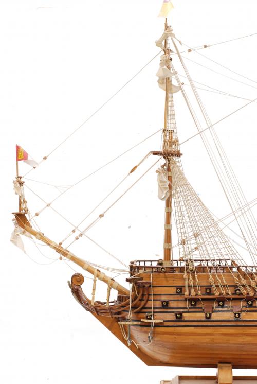 SCALE MODEL OF THE SAN FELIPE SPANISH ARMY SHIP, 20TH CENTU