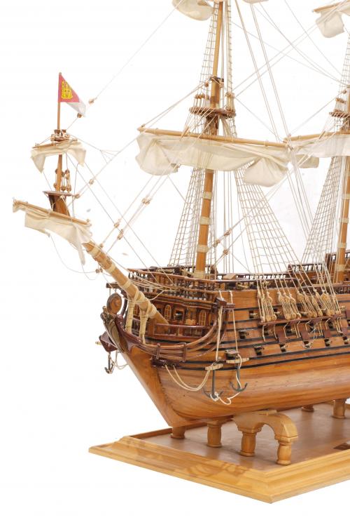 SCALE MODEL OF THE SAN FELIPE SPANISH ARMY SHIP, 20TH CENTU