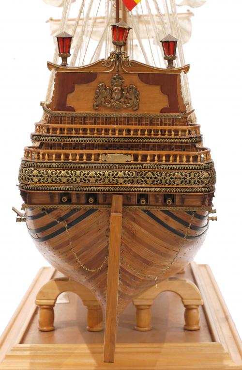 SCALE MODEL OF THE SAN FELIPE SPANISH ARMY SHIP, 20TH CENTU