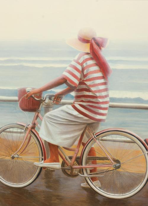 CARLOS COBIAN GIL-DELGADO (1952). "PASEO EN BICI", 1988.