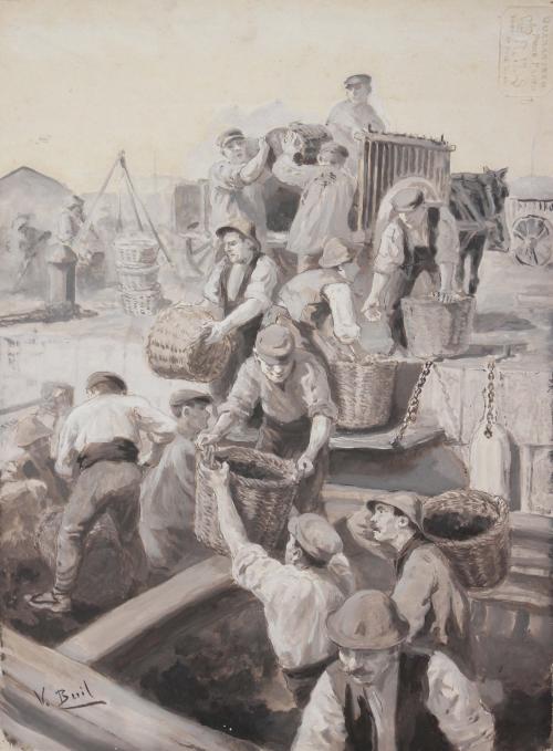 VICENTE BUIL DE LA TORRE (1867-?). "WORKERS".