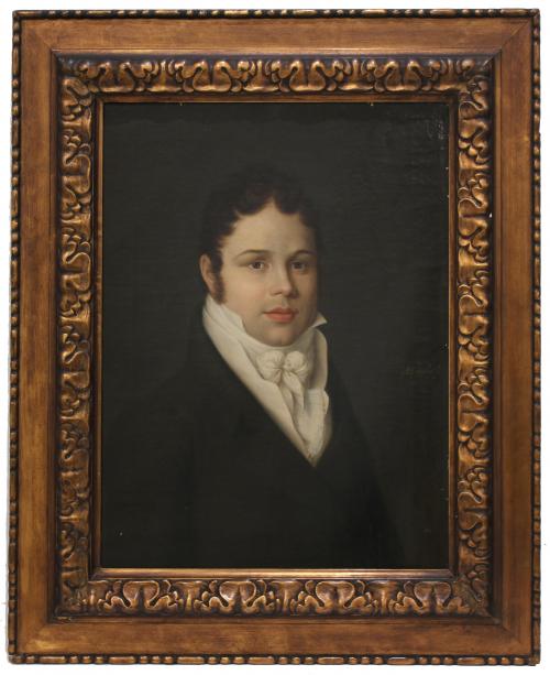 873-ANTONIO Mª ESQUIVEL (1806-1857). "RETRATO DE JOVEN".