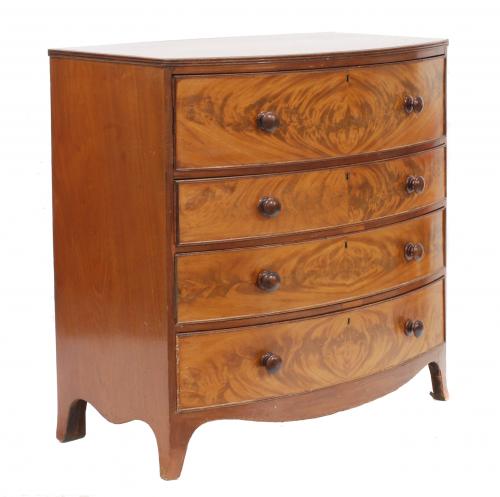 ENGLISH VICTORIAN CHEST OF DRAWERS, CIRCA 1830.