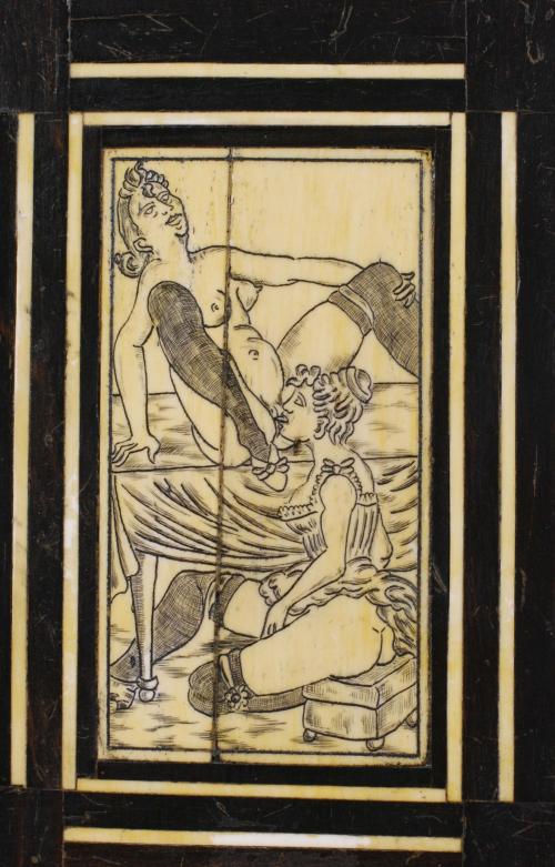 TWO EROTIC PLAQUES, EARLY C20th