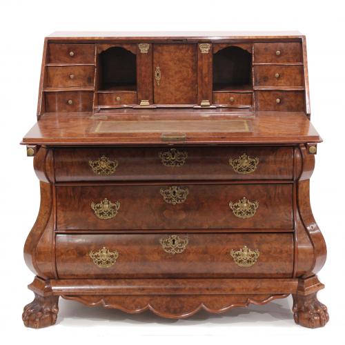 WRITING DESK, LATE C19th -EARLY C20th