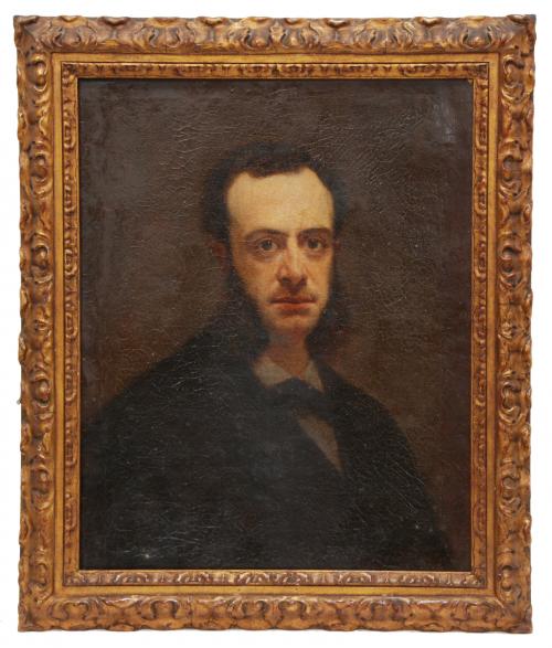 ESCUELA ESPAÑOLA, SIGLO XIX. "RETRATO DE CABALLERO".