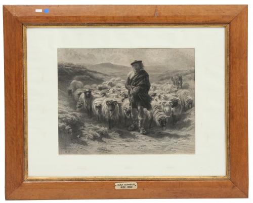 4 ETCHINGS FOLLOWING WORKS BY ROSA BONHEUR (1822-1899).