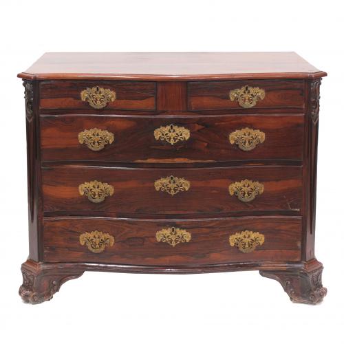 PORTUGUESE CHEST OF DRAWERS, C18th.