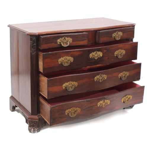 PORTUGUESE CHEST OF DRAWERS, C18th.