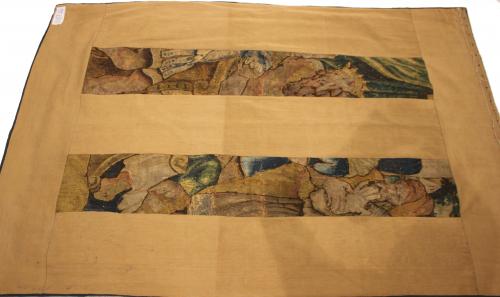 FRAGMENT OF BELGIAN TAPESTRY, C17th-C18th. 