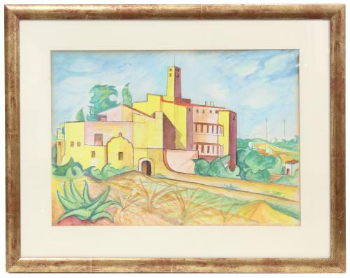 JOAN SANDALINAS (1903-1991). "CASTLE", SAINT PETER OF RIBES.