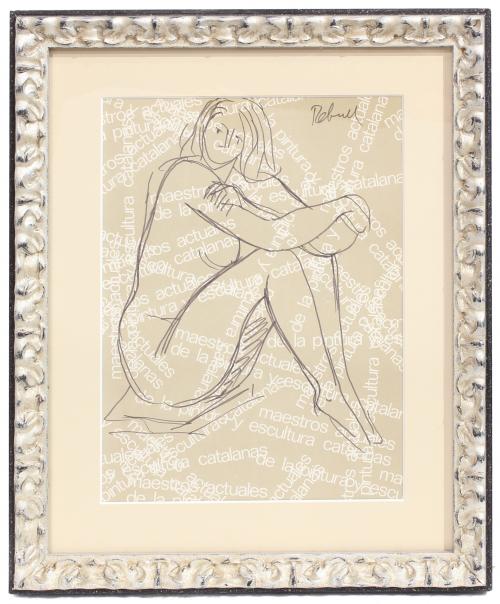 JOAN REBULL (1899-1981). "FEMALE NUDE".