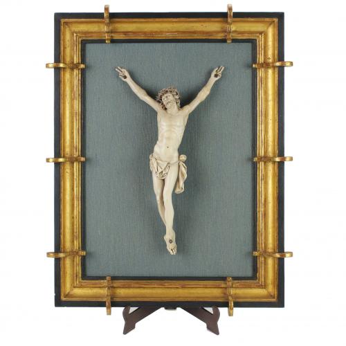 EUROPEAN SCHOOL, C19th. "CHRIST CRUCIFIED  WITH THREE NAILS".