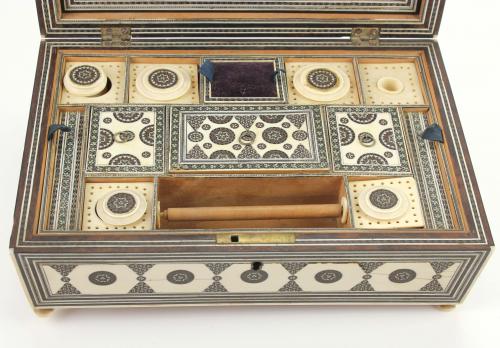 ANGLO-INDIAN SEWING BOX, END C19th.