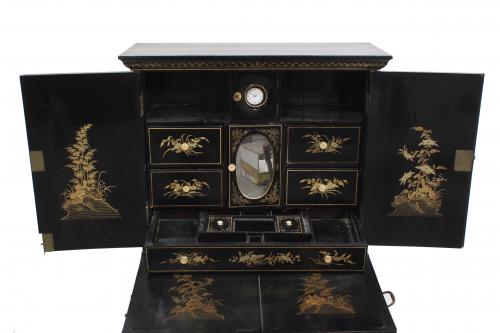 ENGLISH WRITING DESK CUM DRESSING TABLE, SECOND HALF C19th.