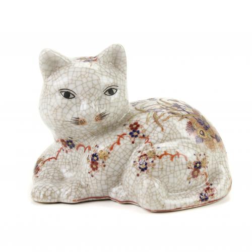 319-"GATO", FIGURA JAPONESA, MED. SIGLO XX.