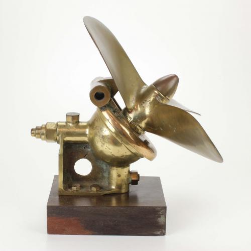 THREE BLADED BOAT PROPELLER, END C19th-EARLY C20th.