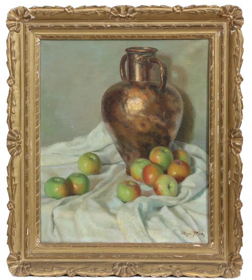 MAGDA FOLCH (1905-1981). "JUG WITH APPLES".