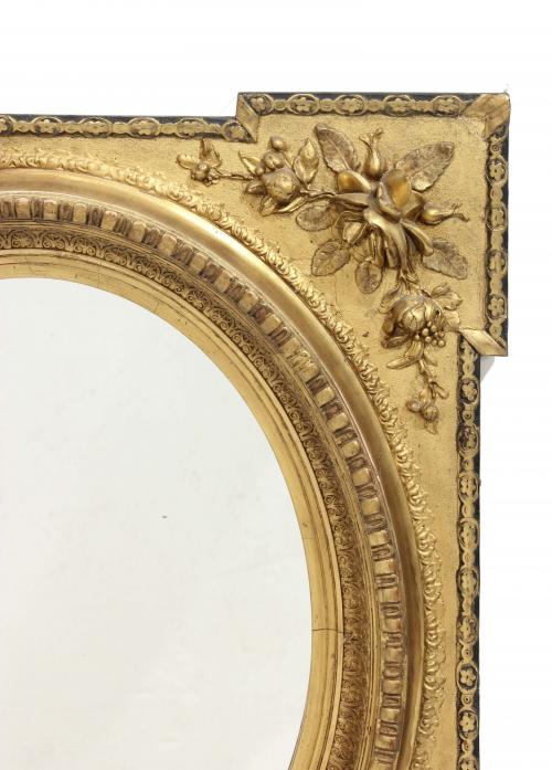 SPANISH MIRROR, MID C19th.