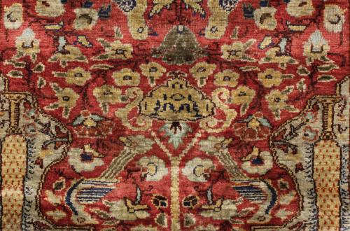 TWO SMALL CARPETS, END C19th AND EARLY C20th. 