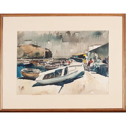 JOSEP MARTÍNEZ LOZANO (1923-2006). "BOATS".