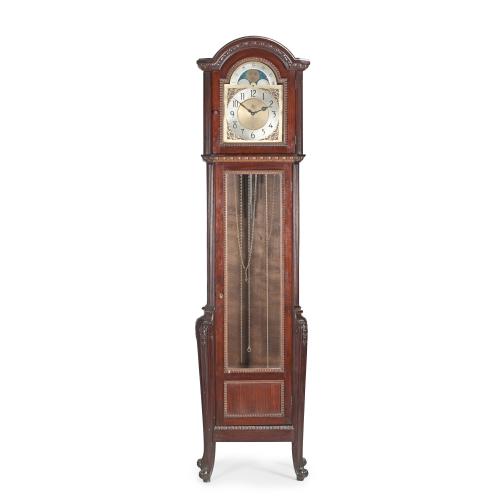 ENGLISH STYLE GRANDFATHER CLOCK, MID C20th.